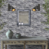Durable PVC Weathered Gray Peel and Stick Wood Wallpaper for Wall Decoration
